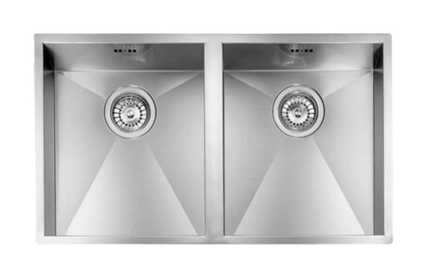 stainless steel double sink, 770x450mm