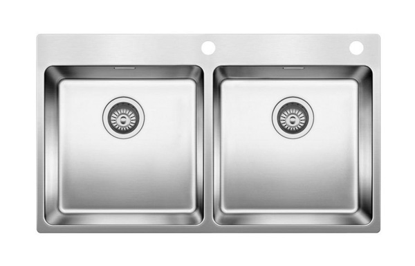 kitchen sink double bowl, 865x500mm